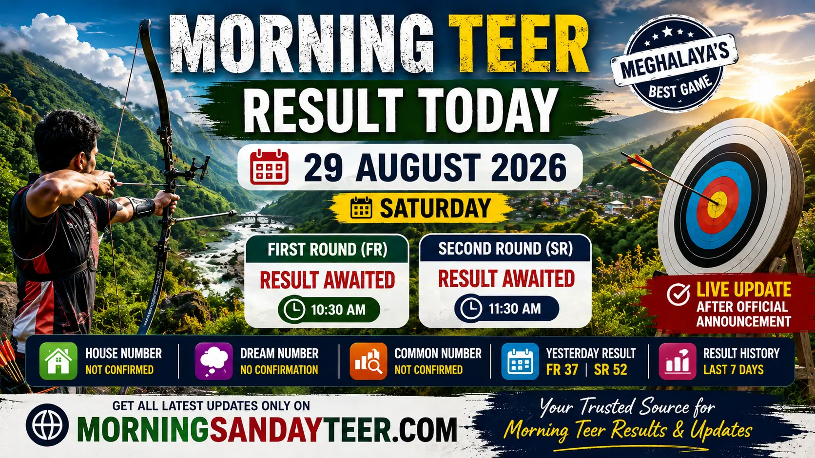 Morning Teer Result Today 29 August 2026 – FR, SR & Latest Result Update